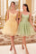 Cocktail Dresses Homecoming Short Pleated A Line Cocktail Dress Sage