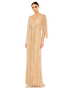 Formal Dresses Long Formal Beaded Evening Dress Taupe