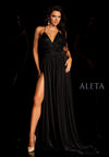 Formal Dresses Formal Long Trail High Slit Evening Dress Black