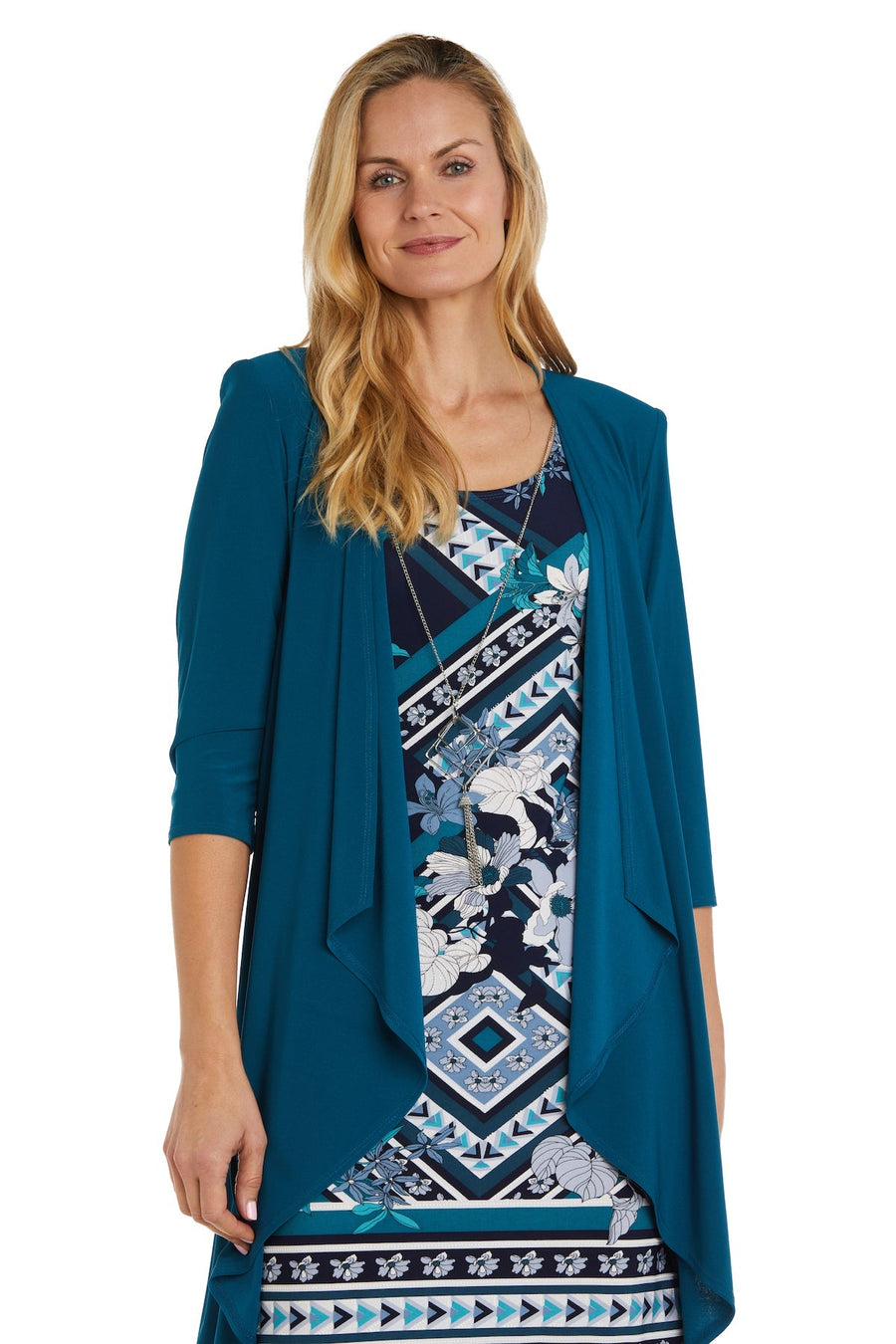 Mother of the Bride Dresses Short Bold Print Jacket Dress Mother of the Bride Peacock