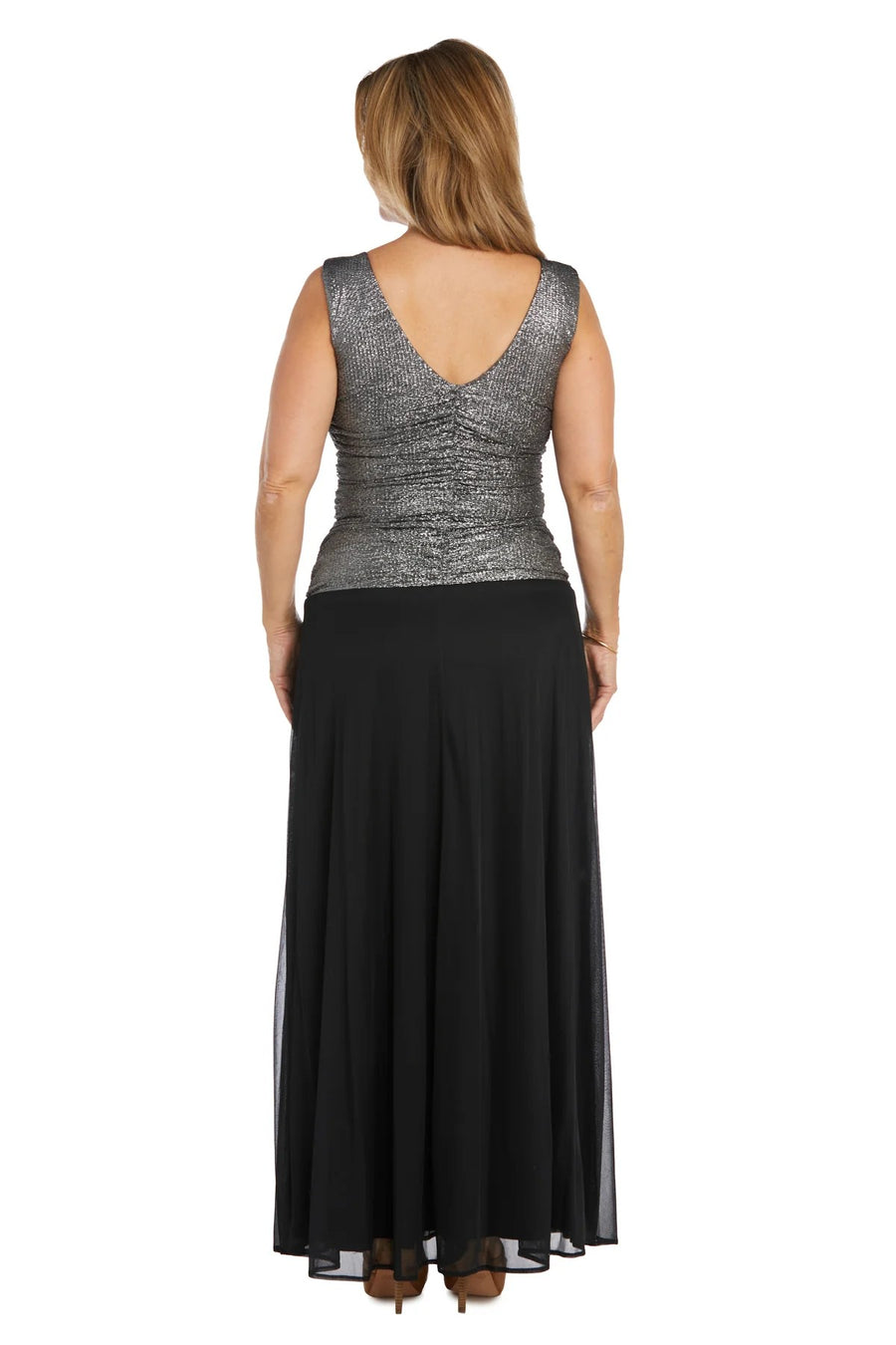 Formal Dresses Long Mother Of The Bride Dress Silver/Black