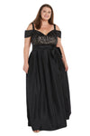 Plus Size Formal Dresses Long Formal Evening Plus Size Gown Black Nude