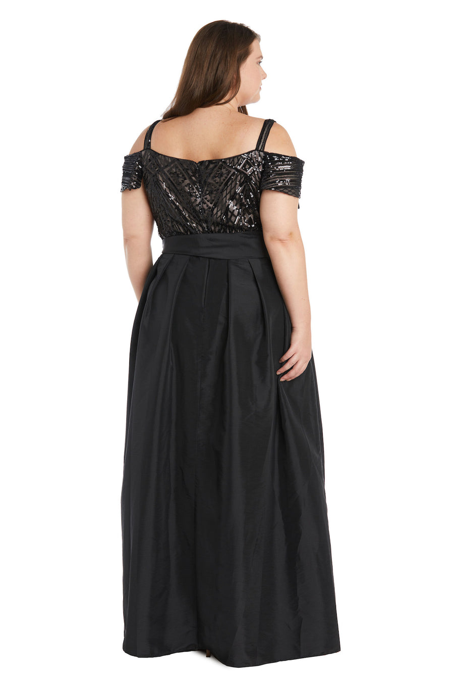 Plus Size Formal Dresses Long Formal Evening Plus Size Gown Black Nude