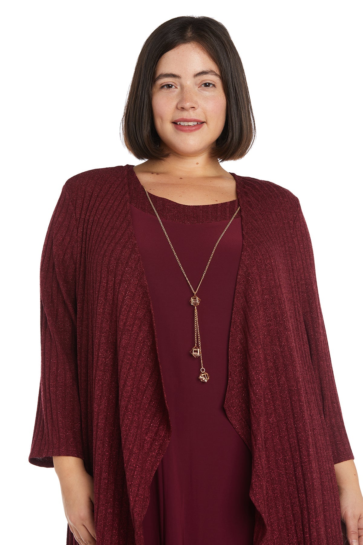 Mother of the Brie Dresses Short Plus Size Jacket Dress Wine