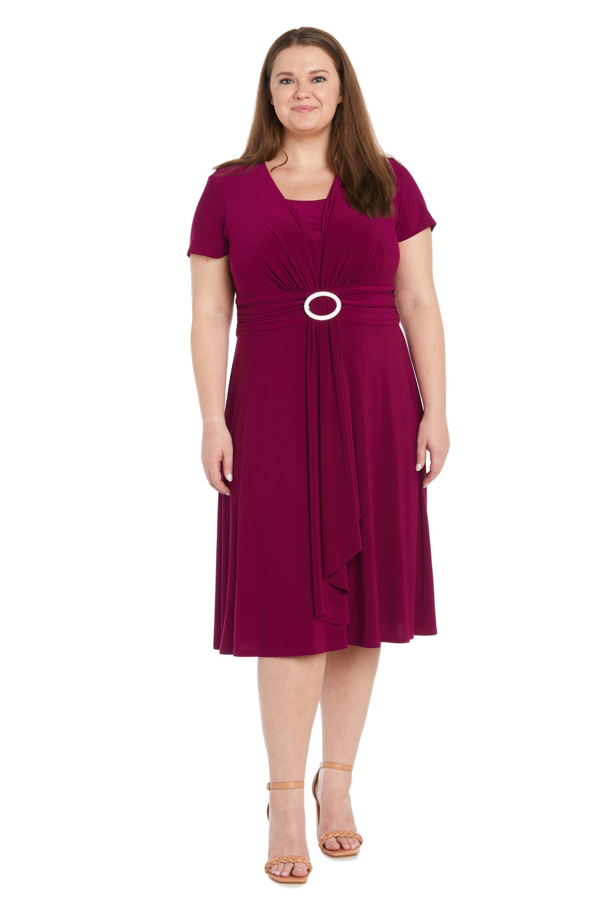 Cocktail Dresses Plus Size Short Dress Berry