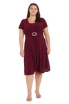 Cocktail Dresses Plus Size Short Dress Merlot