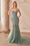 Prom Dresses Long Mermaid Formal Prom Dress Sage