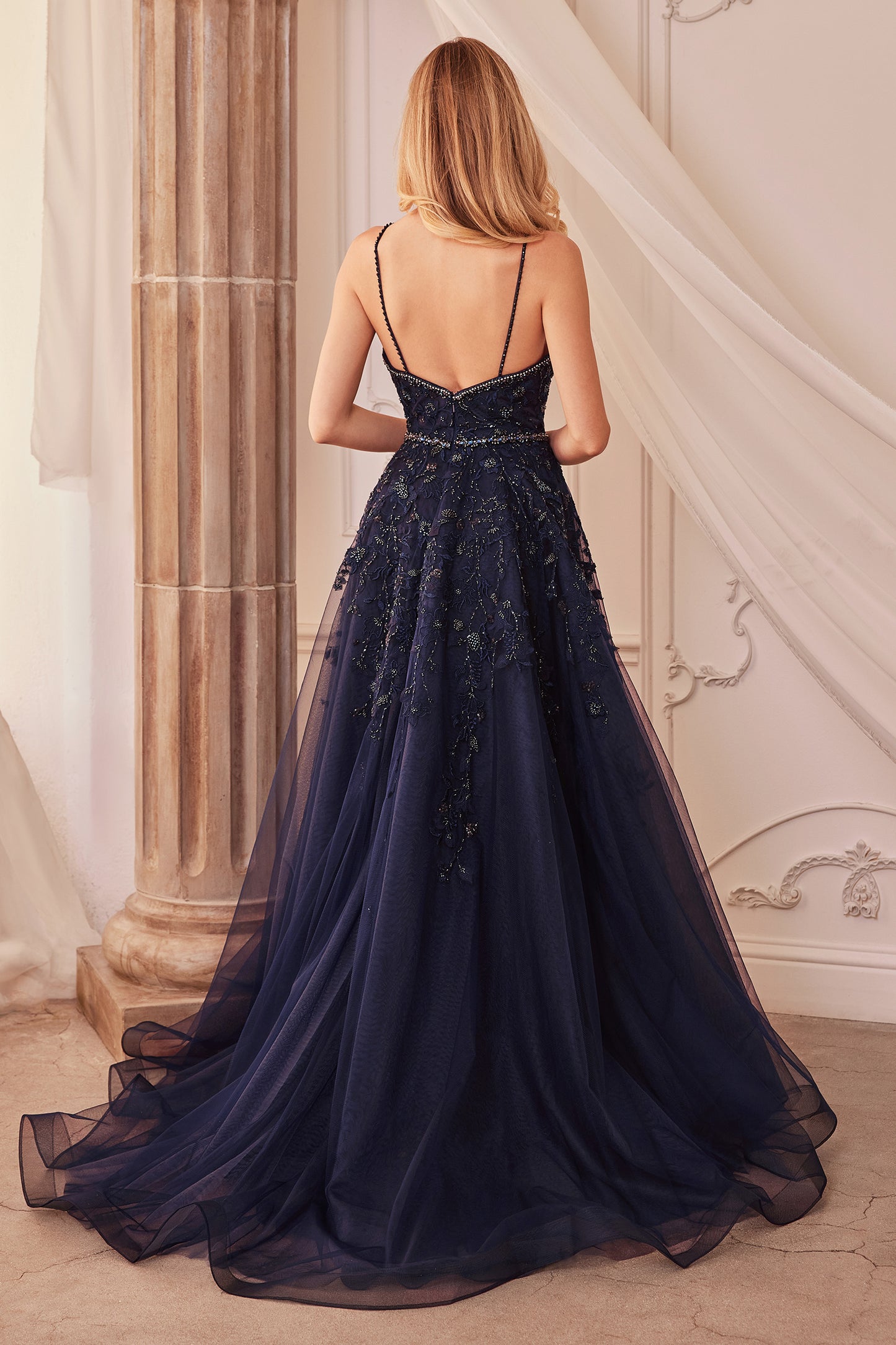 Prom Dresses A Line Formal Prom Long Dress Navy