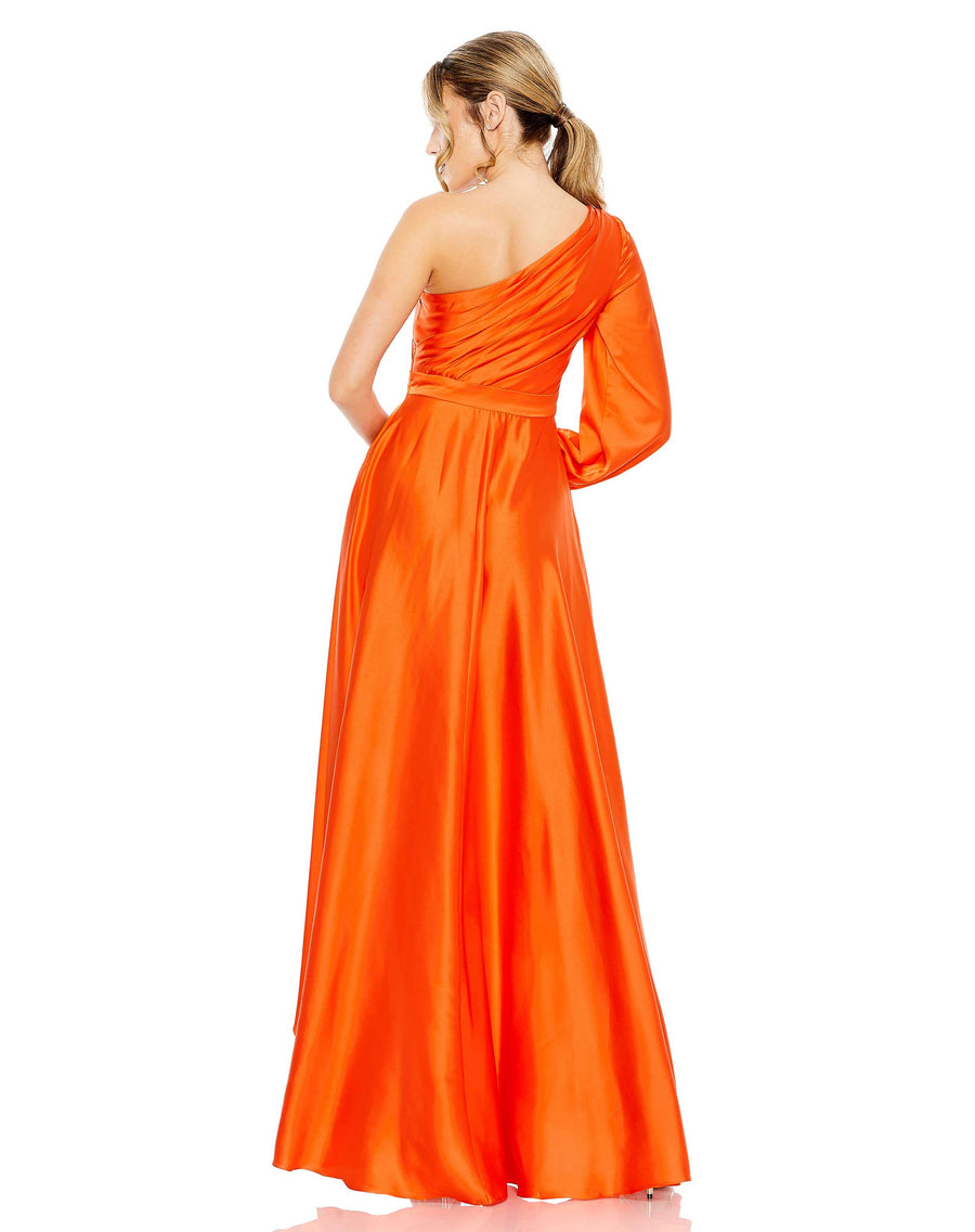 Formal Dresses High Low Flowy Formal Long Prom  Gown Orange