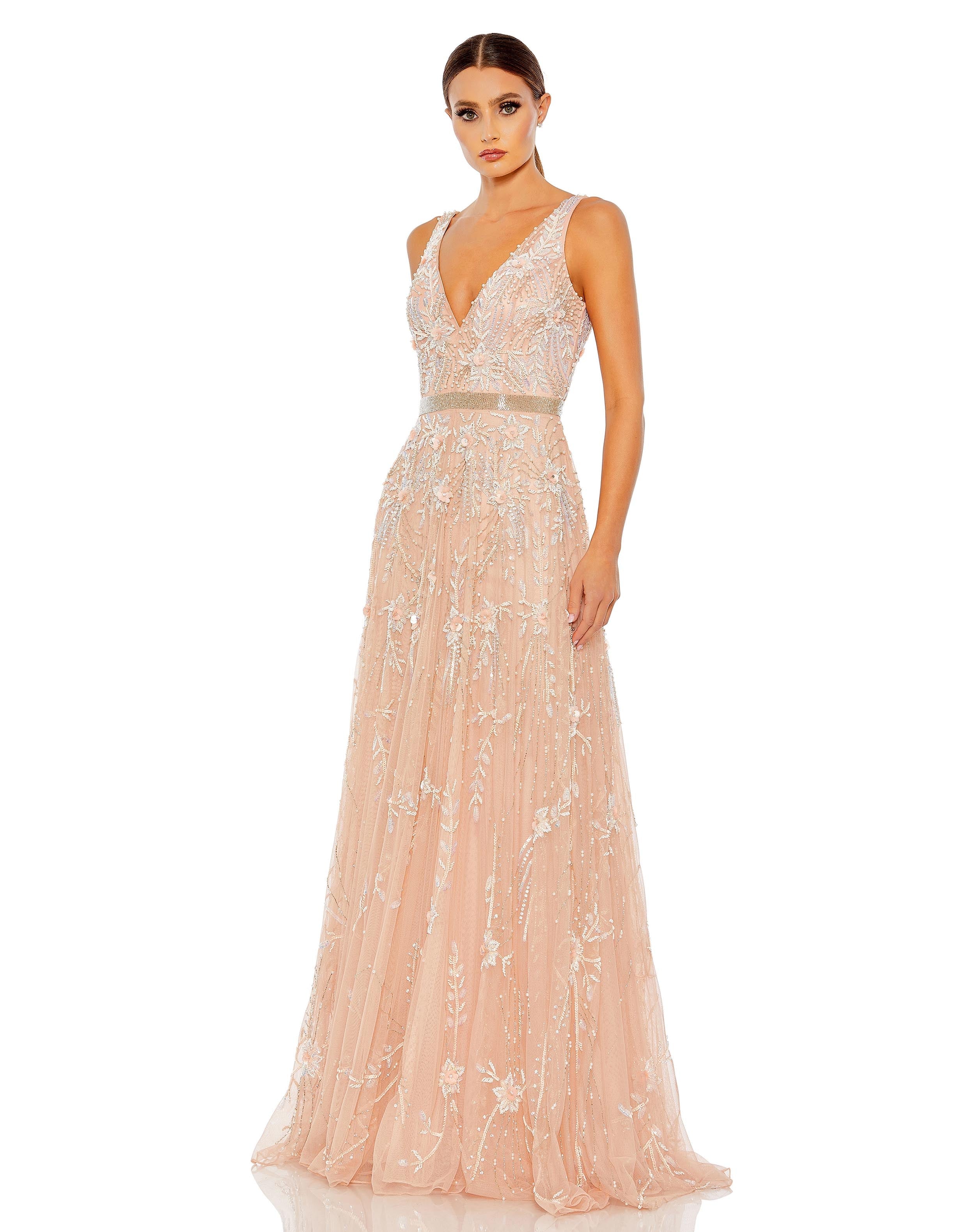 Formal Dresses Formal Long A Line Prom Gown Blush