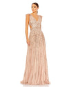 Formal Dresses Formal Long Sequins A Line Gown Apricot