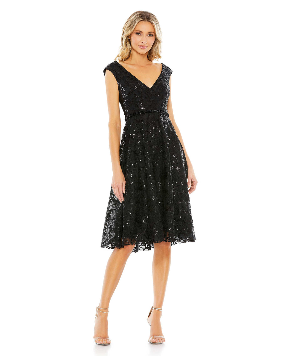 Cocktail Dresses Short Sequins Cocktail Dress Black