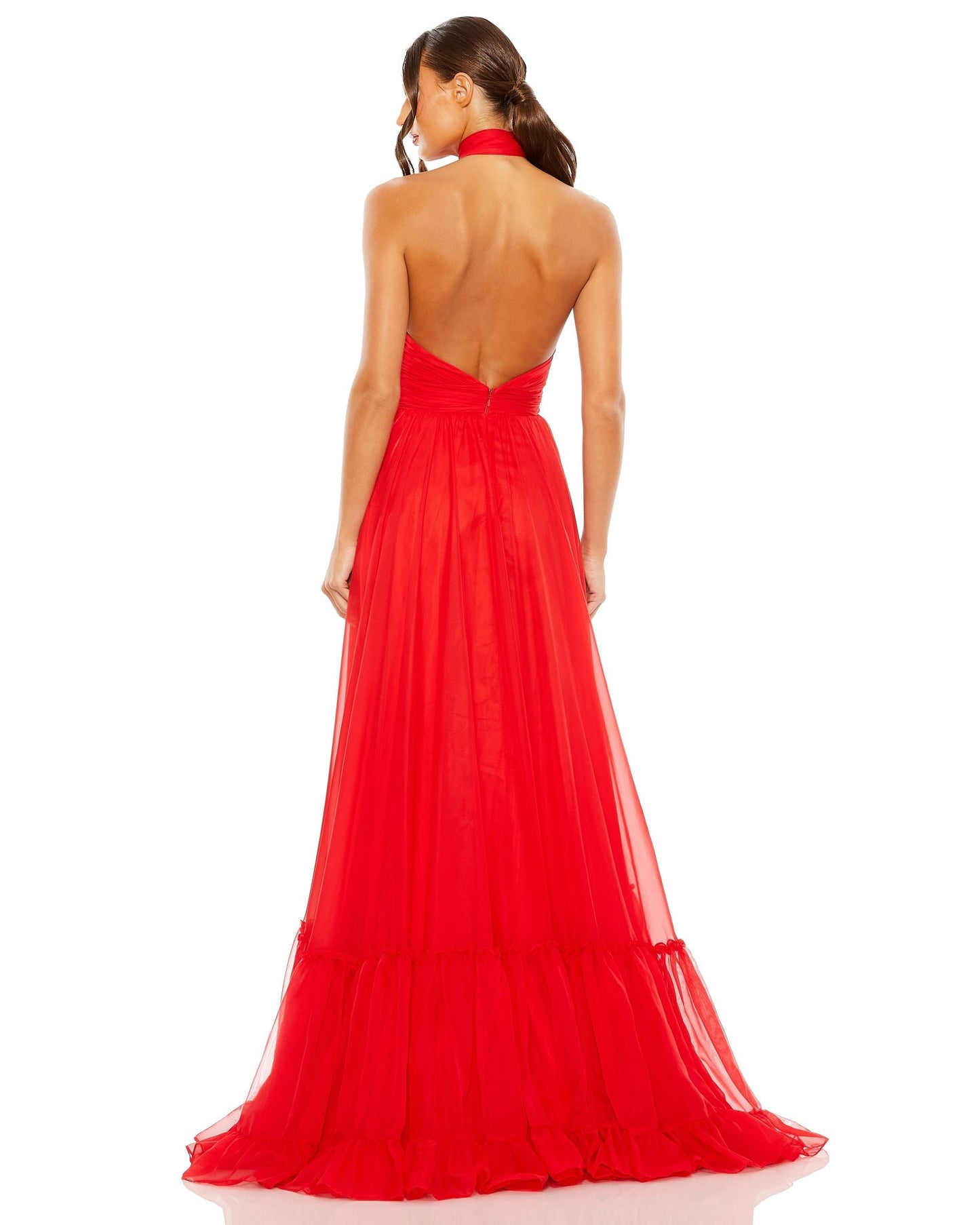 Formal Dresses Formal Long Tiered Gown Red