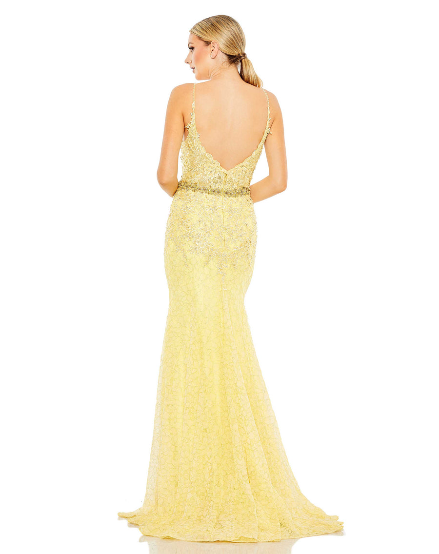 Formal Dresses Formal Long Sweep Train Gown Lemon