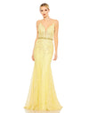 Formal Dresses Formal Long Sweep Train Gown Lemon