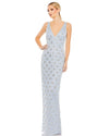 Formal Dresses Long Fitted Formal Beaded Dress Powder Blue