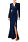 Formal Dresses Fitted Long Slit Formal Dress MIDNIGHT