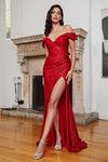 Prom Dresses Off Shoulder Long Prom Dress Red