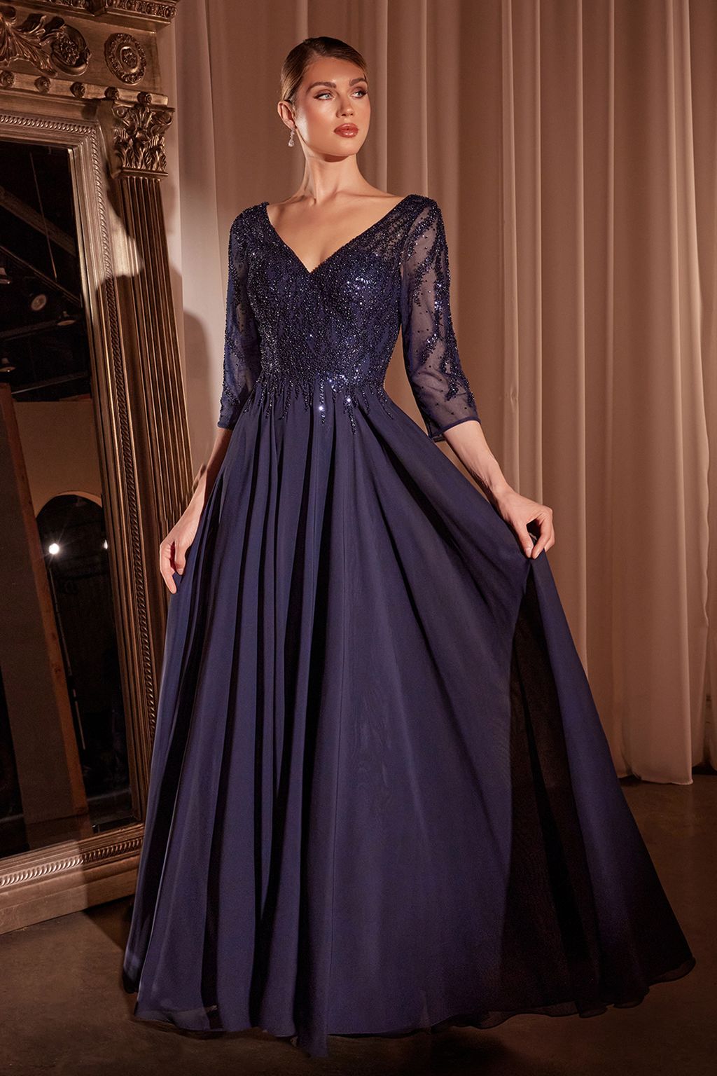 Long Formal Dress Prom Navy