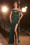 Prom Dresses Long Fitted Prom Dress Emerald