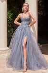 Prom Dresses  Long Formal Prom Ball Gown Smoky Blue