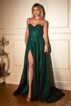 Prom Dresses Sparkling Long Evening Gown Emerald