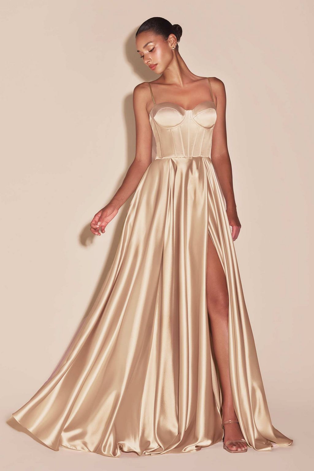 Prom Dresses A Line Prom Long Dress Champagne