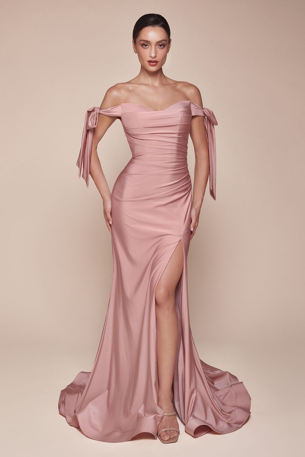 Prom Dresses Sexy Formal Long Prom Dress Dusty Rose