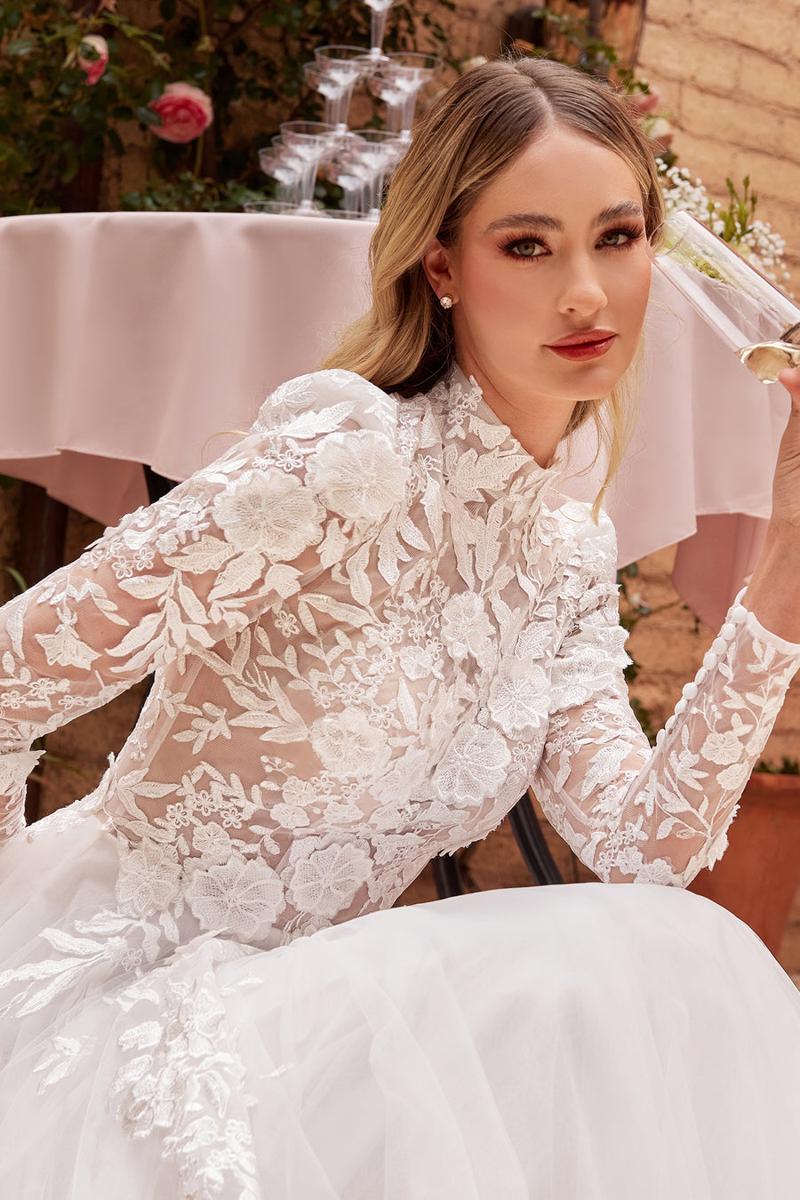 Wedding Dresses Long Sleeve Wedding Gown Off White