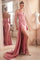 Prom Dresses Long Formal Strapless Satin Fitted Prom Dress Rose Pink