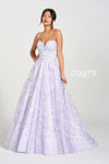 Prom Dresses Beaded Long Formal Cut Out Back Prom  Dress Violet