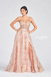 Prom Dresses Beaded Long Sequin Prom Formal Dress Blush/Rose Gold