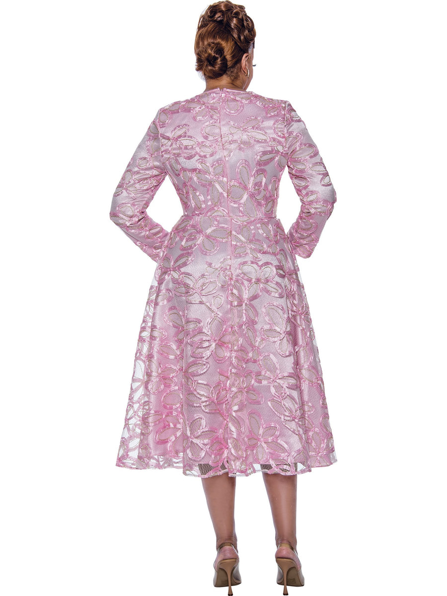 Plus Size Dresses Plus Size Mother of the Bride Ruffle Brooch Dress Pink