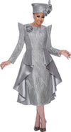 Plus Size Dresses Plus Size Mother of the Bride Overskirt Midi Dress Silver