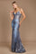 Prom Dresses Fitted Corset Long Formal Prom Dress Platinum