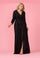 Formal Dresses Long Sleeve Sequin Formal Beaded Dress Black