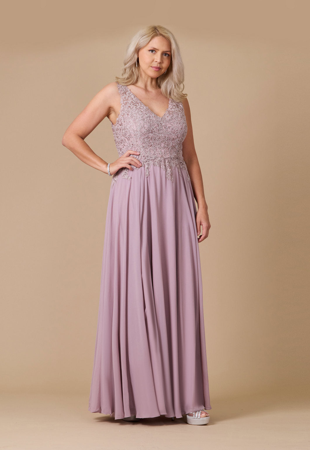 Formal Dresses Long Formal Dress Plus Size Evening Gown Mauve