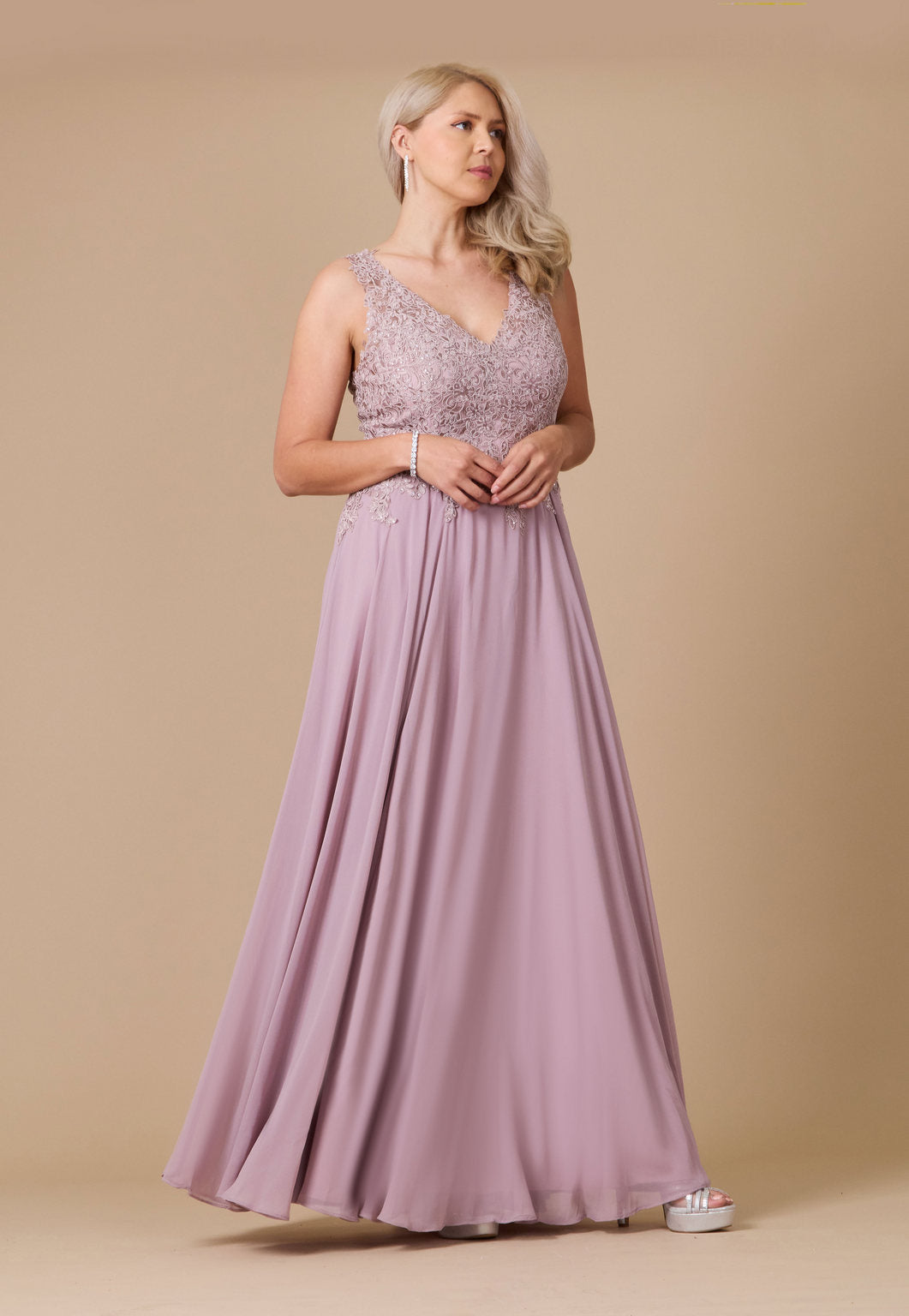 Formal Dresses Long Formal Dress Plus Size Evening Gown Mauve