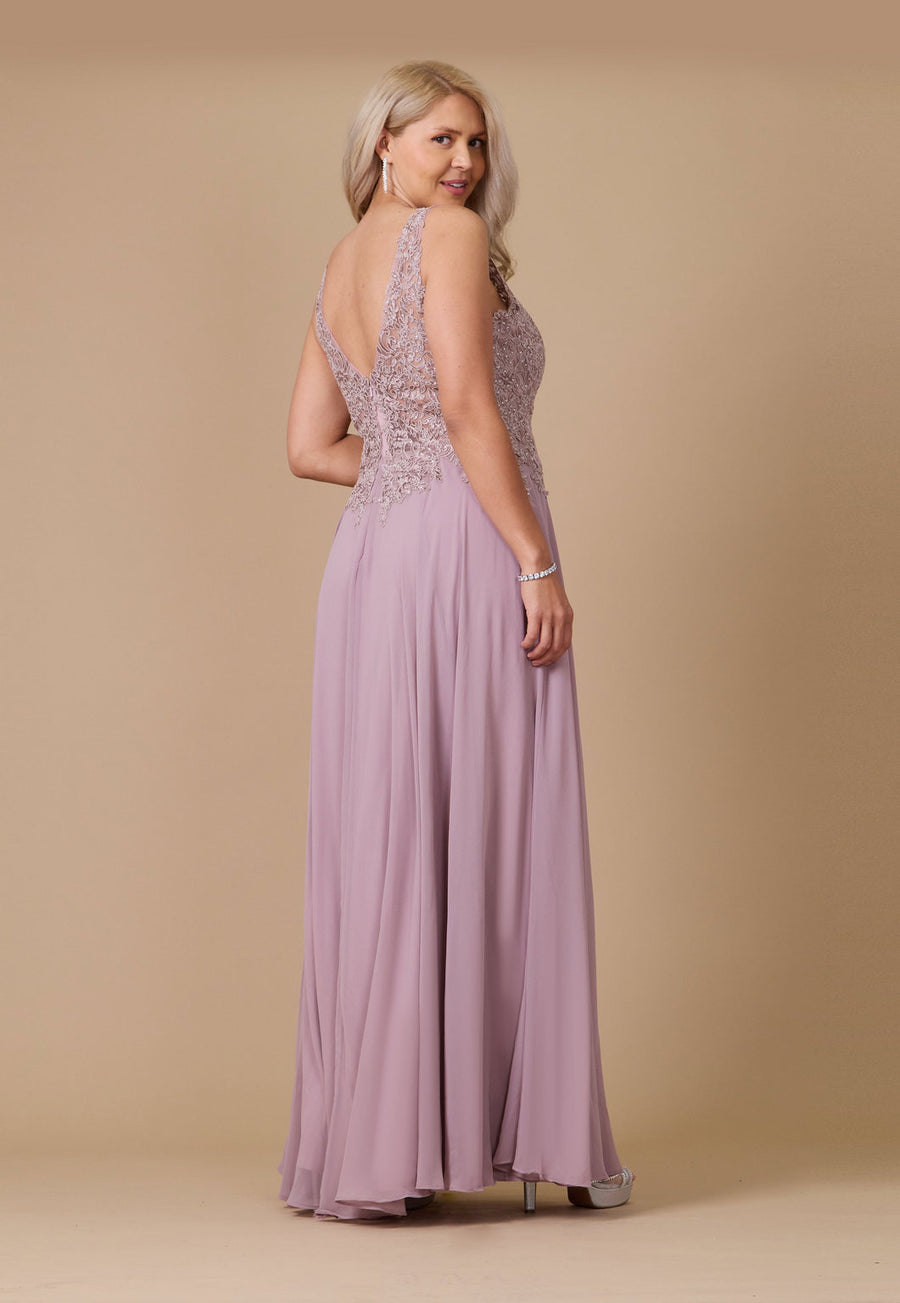 Formal Dresses Long Formal Dress Plus Size Evening Gown Mauve