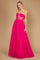 A stunning fuchsia corset prom party dress featuring intricate detailing, designed for formal occasions, with a flowing ball gown silhouette that exudes elegance and sophistication.