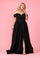 Prom Dresses Long Off Shoulder Glitter Prom Dress Black