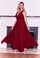 Formal Dresses Long Formal Chiffon Evening Dress Burgundy