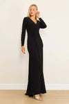 Formal Dresses Long Formal Stretch Evening Long Sleeve Dress Black