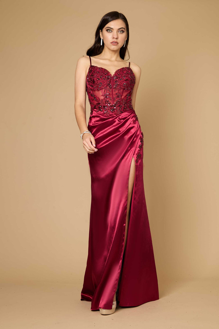 Prom Dresses Long Burgundy Formal Prom Evening Dress  Burgundy