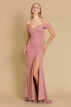 Formal Dresses Long Formal Off The Shoulder Wrap Evening Dress Burgundy