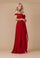 Formal Dresses Off Shoulder Long Formal Evening Dress Burgundy