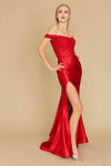 Long Corset Mermaid Prom Formal Dress Red