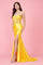 Prom Dresses Open Back Long Sexy Formal Prom Dress Yellow