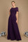 Mother of the Bride Dresses Short Sleeve Formal Mother of the Bride Dress Eggplant