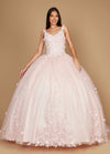 Quinceniera Dresses Long Sweet 16 Quinceanera Ball Gown Blush